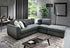 Kelsey Sofabed With Right Chaise & Ottoman in Dark Grey
