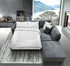 Kelsey Sofabed With Right Chaise & Ottoman in Dark Grey