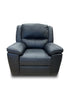 Michigan 100% Leather 2+1+1 Seater Package In Black