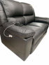 Michigan 100% Leather 2+1+1 Seater Package In Black