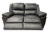 Michigan 2 seater with 2 electric recliners in black leather