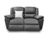 Michigan 2 seater with 2 electric recliners in graphite leather