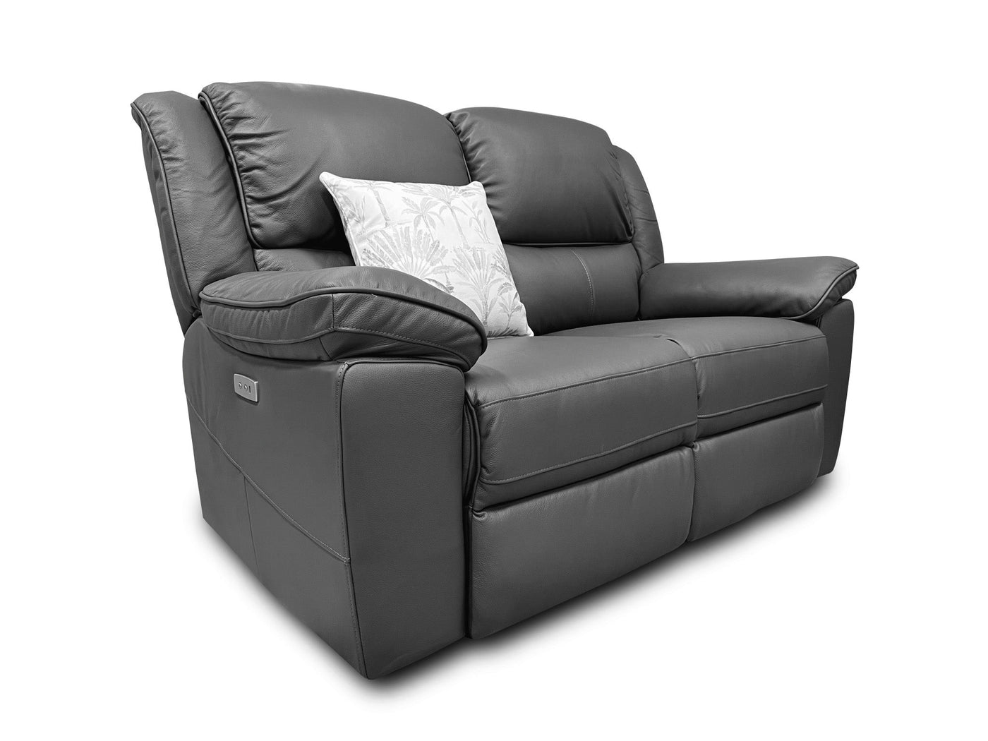 Michigan 3+2 Graphite Leather Our Furniture Warehouse