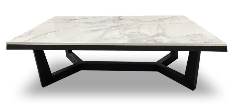 Mintaro marble and oak coffee table