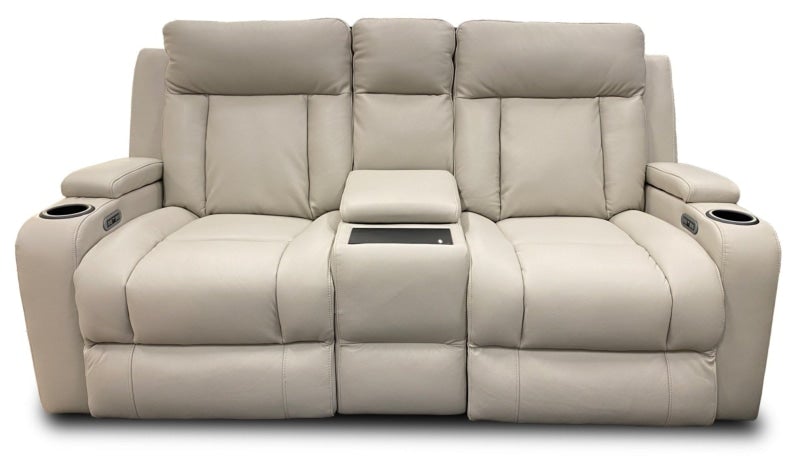 Nexus 2 +1+1 Leather Sofa Package In Grey