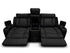Nexus 3+1+1 Sofa Package In Black Leather