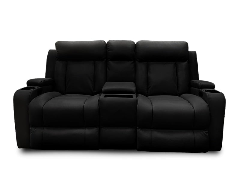 Nexus 3+2 Sofa Package In Black Leather