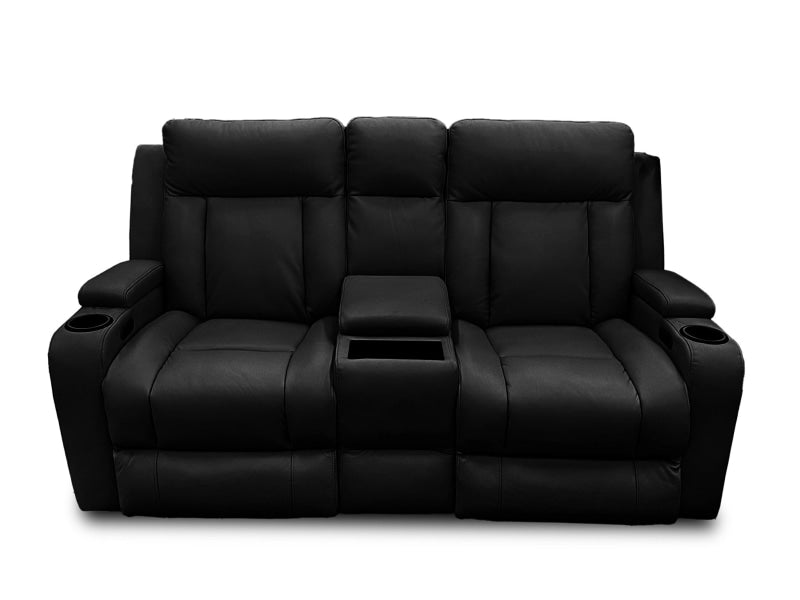 Nexus 3+2+1 Sofa Package In Black Leather