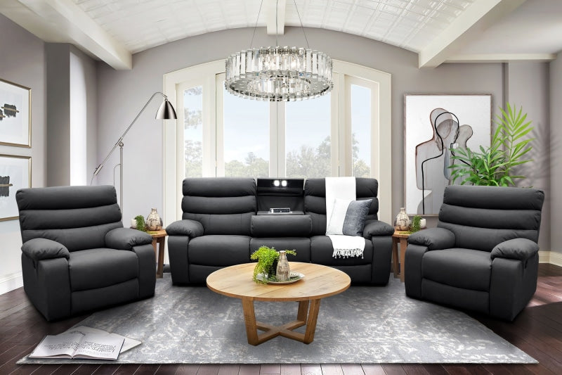 Noosa 3+1+1 Sofa Package In Charcoal