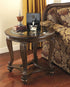 Norcastle Lamp Table With Glass Top - OCCASIONAL