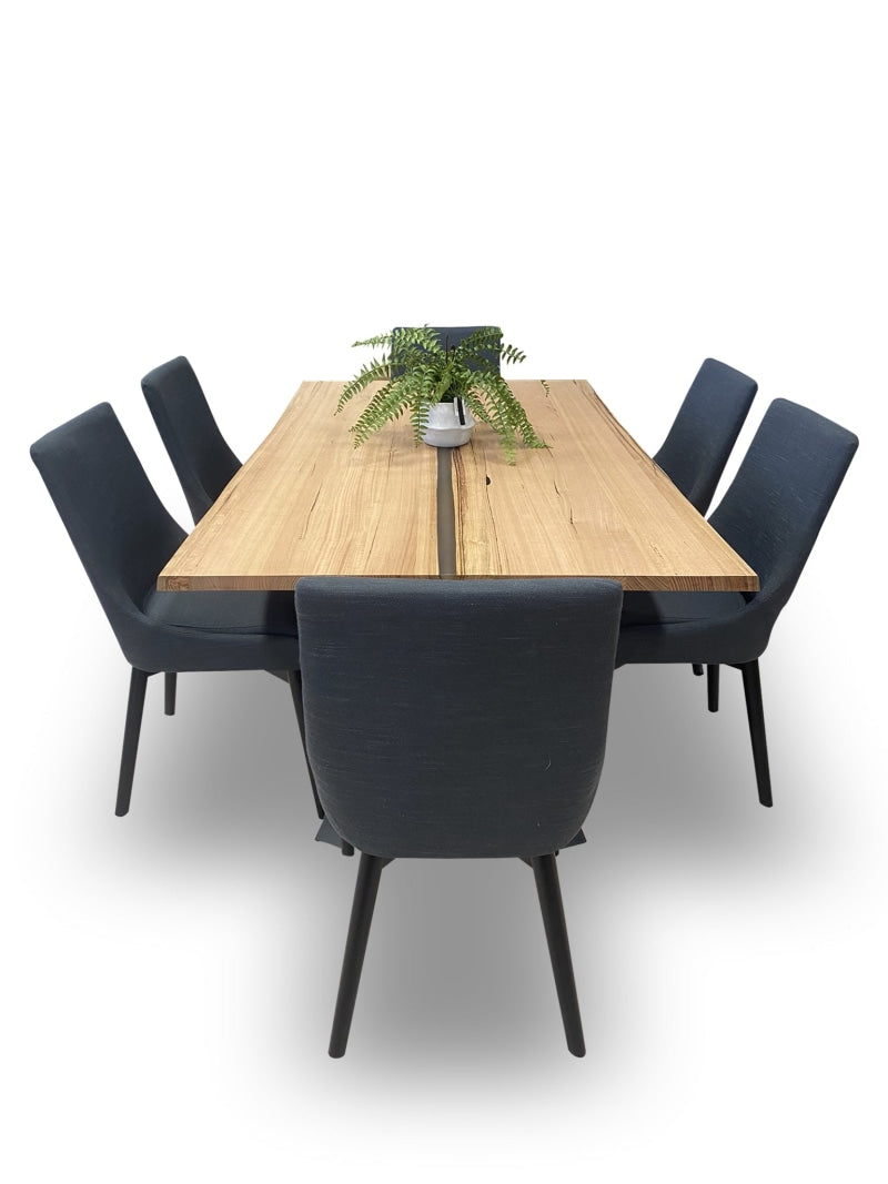 Republic 7 Piece Dining Package With 180 cm Table In Victorian Ash