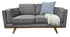 Talia 2 Seater Sofa In Grey Fabric