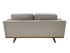 Talia 2 seater sofa with timber plynth