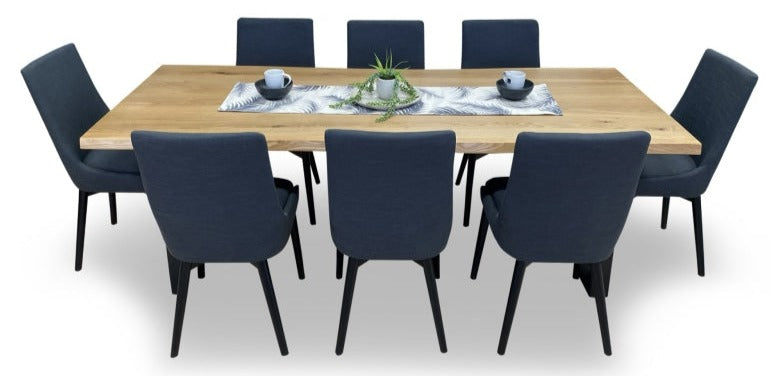 Tuscany 9 Piece with 210cm table in natural oak