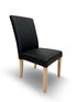 Vancouver 100% Leather Chair In Black